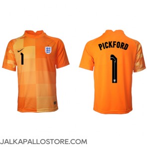 Englanti Jordan Pickford #1 Maalivahti Vieraspaita MM-kisat 2022 Lyhythihainen